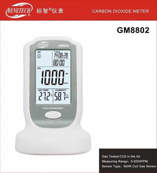 (주)우리종합계측기,이산화탄소측정기 GM-8802