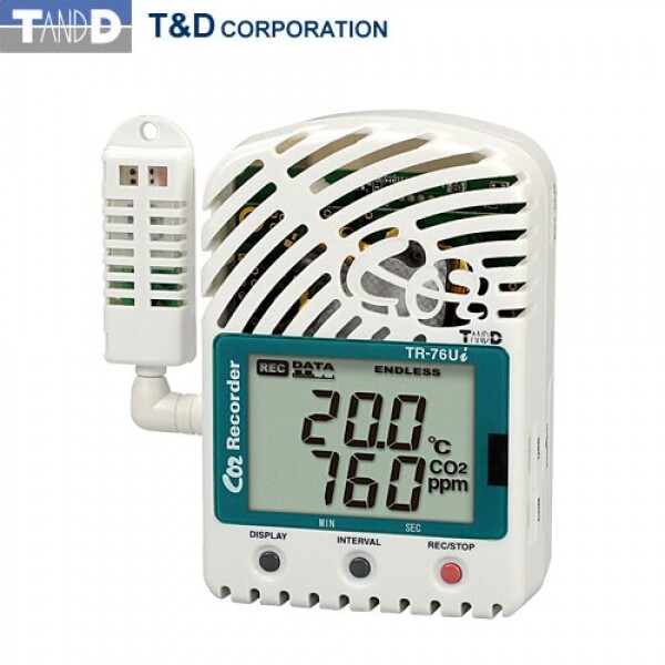 (주)우리종합계측기,온습도및 Co2 데이터로거 TR-76Ui